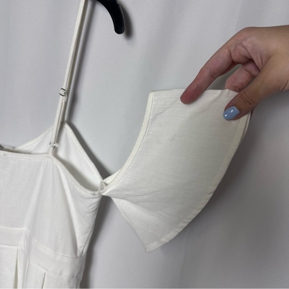 Lulus I’ve Got Love White Off-the-Shoulder Midi Dress NWT size Small - Picture 13 of 15